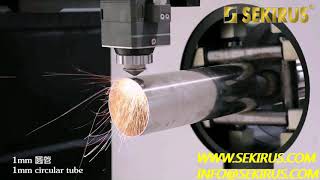 Fiber Laser CNC Machine for cutting metals SEKIRUS P0302 3015CTG With Module For Cutting Pipes