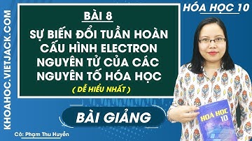 Sự biến đổi tuần hoàn cấu hình electron nguyên tử của các nguyên tố hóa học - Bài 8 - Hóa học 10