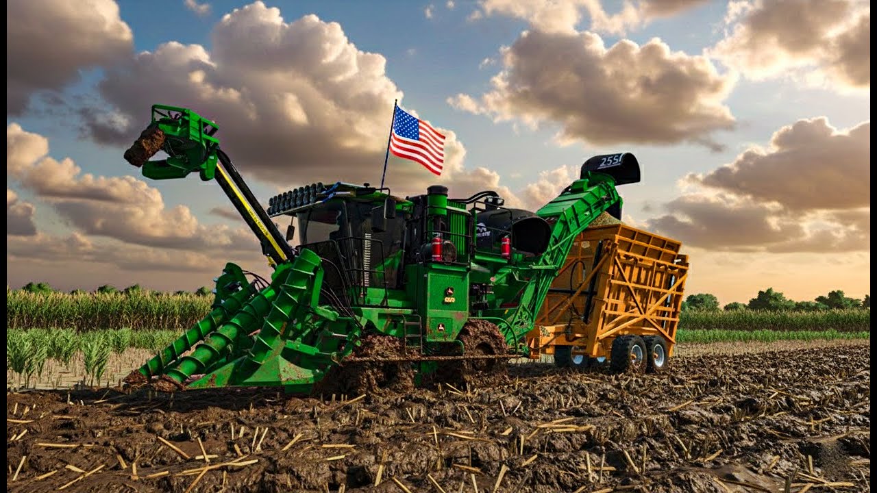 รถตัดอ้อยลากพ่วง ติดหล่ม จ่ะช่วยวิธีไหนดีค๊าบ FS25 BBGAMER