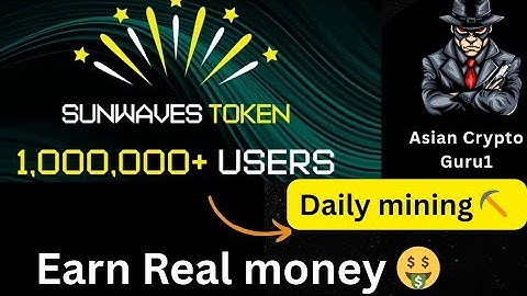 ICE network new project _ Sunwaves Token mining _ Earn real money