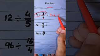 Easy Math Trick | Divide Fraction #maths #mathstricks #education #shorts