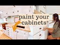 HOW TO PAINT KITCHEN CABINETS//easy & simple