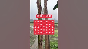 Observation Visual Test: 5 Seconds For You To Spot 1700. Try Your Skills!  #search #puzzle #shorts