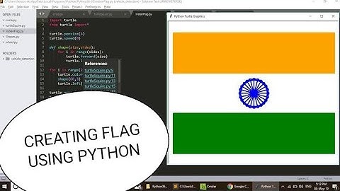 CREATING INDIAN FLAG USING PYTHON