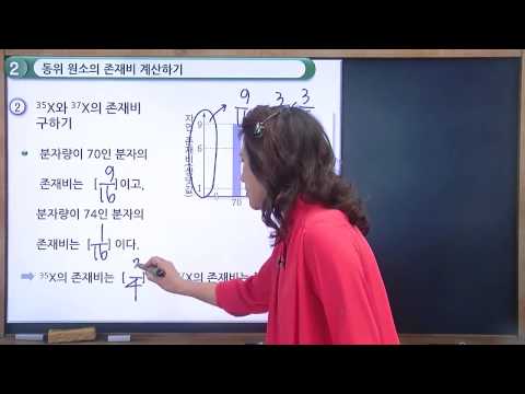 [19쪽] 동위 원소의 존재비 계산하기