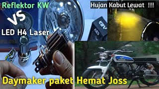 CARA PASANG DAYMAKER MINI DI BATOK PESEK/JUTE/AOUTOPAL/CB/cara pasang lampu cwl