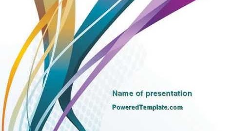 Color Ribbons PowerPoint Template by PoweredTemplate.com
