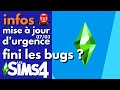 Mise  jour durgence  les sims 4 enfin jouable  