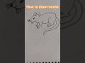 How to draw mouse/chuha Ka Chitra aasan tarike Se Kaise banaen #AmrendraClasses #mouse #easy #quick