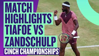 Highlights - Tiafoe vs Van De Zandschulp | Cinch Championships 2023 | LTA