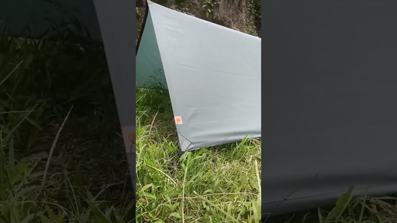 Emergency tent dari alas tenda 2x1,5m 