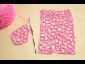 Вязание крючком УЗОР СЕТОЧКА обвязанная столбиками без накида crochet