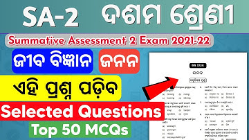 SA 2 Exam 10th Class Life Science Janana  Questions | 10th Class SA 2 Exam question paper 2021-22
