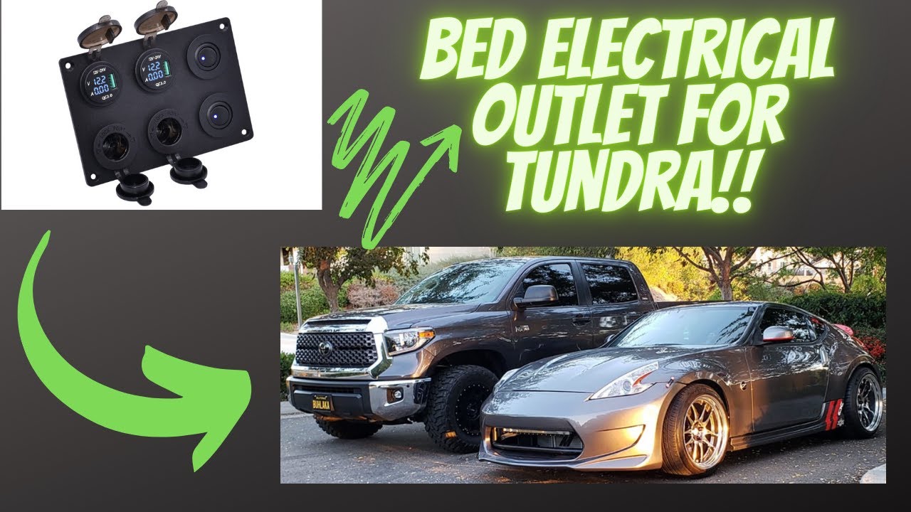 How to install a Bed electrical outlet for 2018 Tundra YouTube