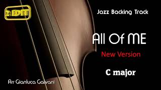 Video thumbnail of "New Jazz Backing Track ALL OF ME (C) Jazz Standards Play Along Jazzing mp3 for Sax Trumpet Guitar"