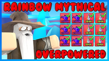 I GOT THE STRONGEST MYTHICALS IN PICKAXE SIMULATOR AND TOOK OVER THE GAME l ROBLOX