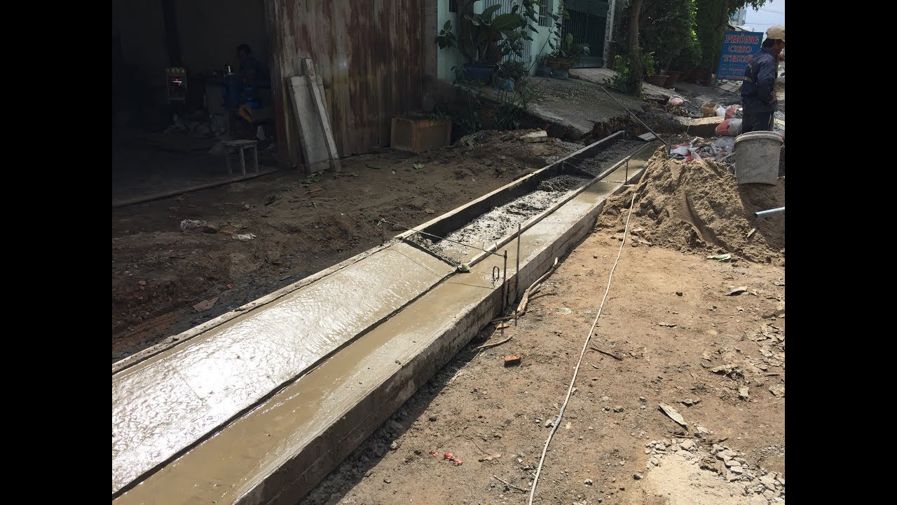 Các bước thi công bó vỉa bê tông
