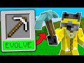 Minecraft Manhunt, But I Can Evolve Items...