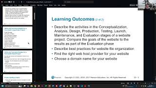 Web Programming - Chapter 10 Lecture Web Projects Methods, Domain Names, Hosting - Fall 2024
