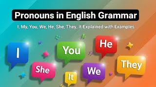 Pronouns In English Grammar I, My, You, We, He, She, They, It Explained With Examples Udable