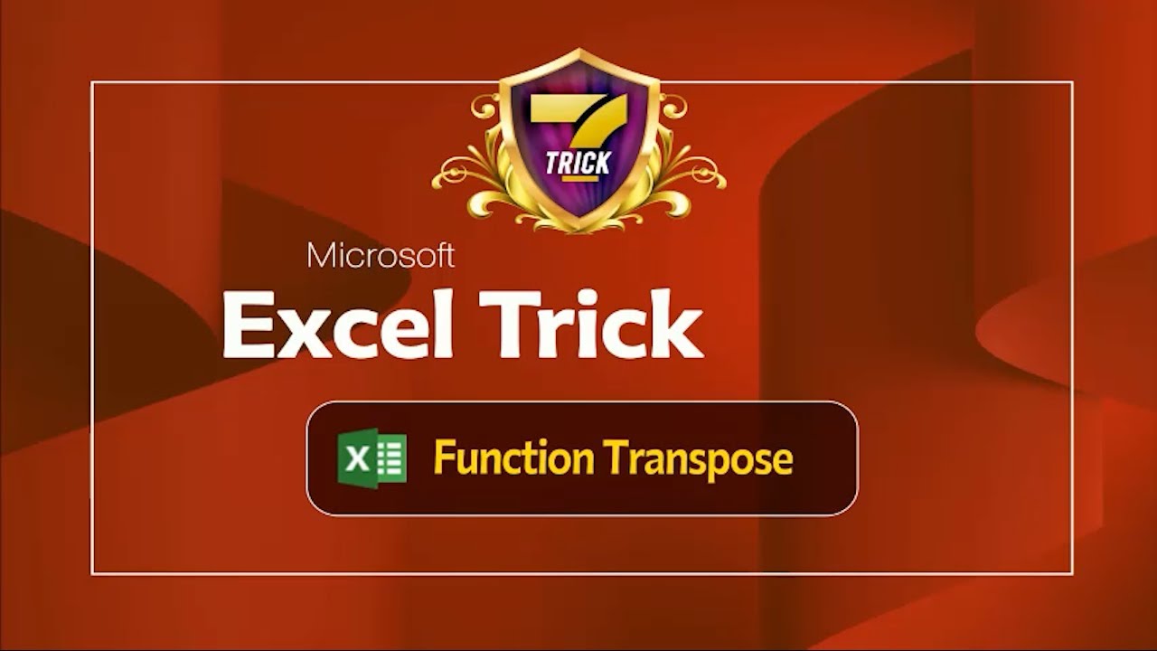 Excel | Excel Transpose Function: Your Complete Guide to Efficient Data ...