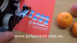 High Speed Manual Label Applicator from Get Packed for Packa