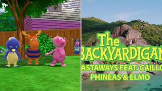 Caillou Phineas And Elmo Sing With The Backyardigans Castaways Side By Side Comparison