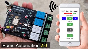 Home Automation 2.0: Wi-Fi Web Server/IR Remote/Manual Sw/Fan Speed/Off Timer