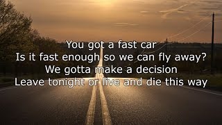 Jonas Blue ft. Dakota - Fast Car Lyrics