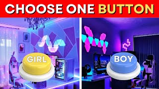 Choose One Button! Girl or Boy Edition 💙💗 | Quiz Bar