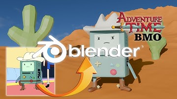 Adventure Time BMO 3D Blender