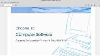 Introduction to ICT Lecture 1 | Computer Software Part 1
