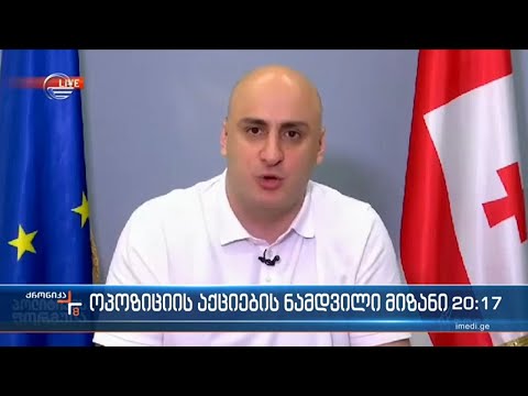 ოპოზიციის აქციების ნამდვილი მიზანი