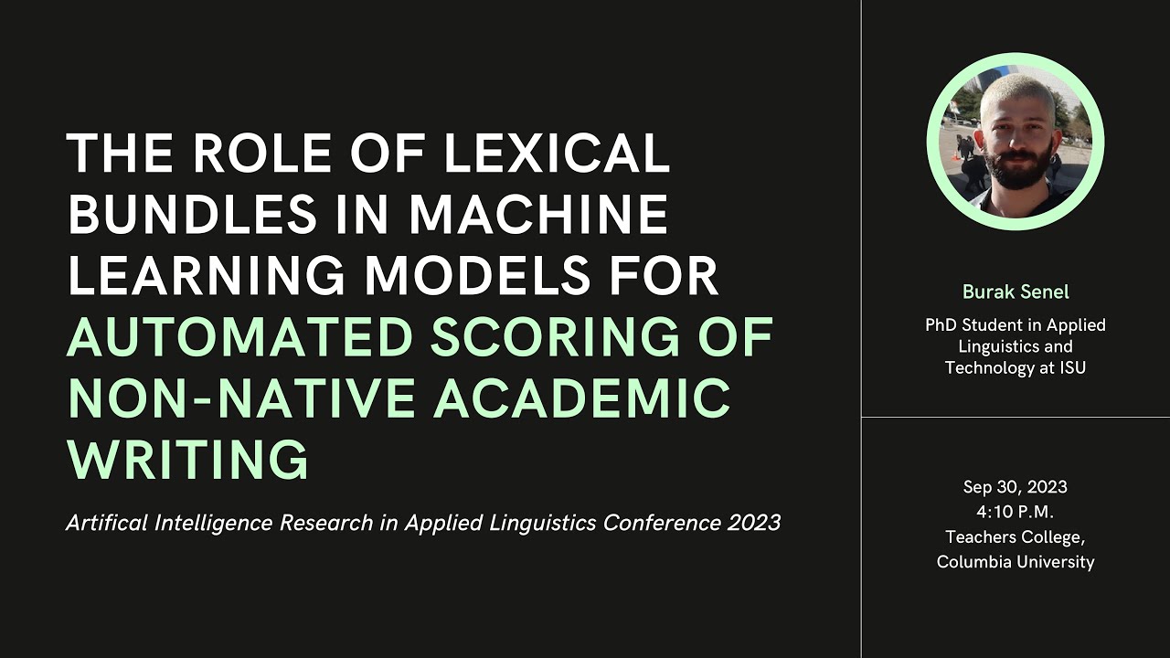 Lexical Bundles in Machine Learning Models for Automated Scoring of Non ...