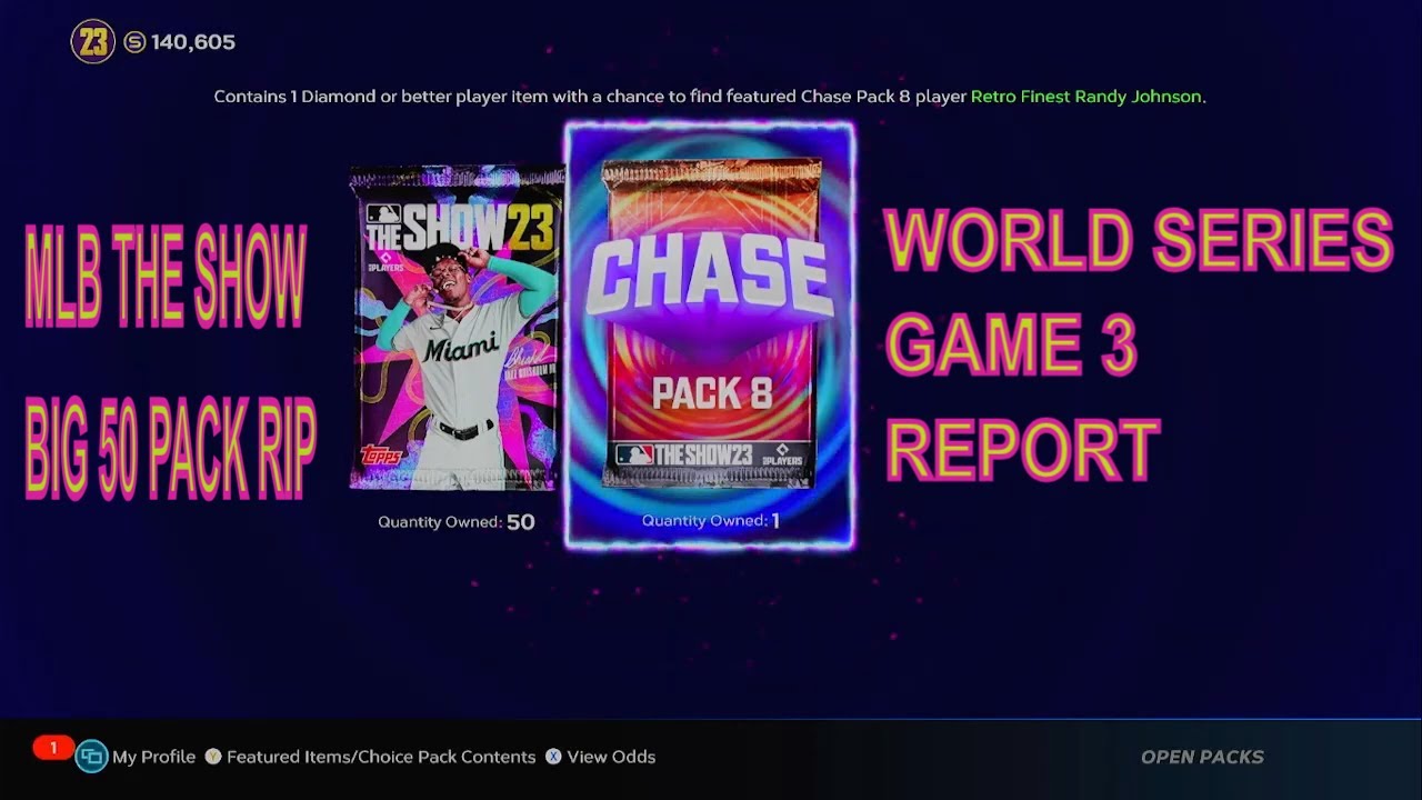 MLB THE SHOW 50 PACK RIP GAME 3 WORLD SERIES NEWS YouTube MLB THE SHOW 50 PACK RIP GAME 3 WORLD SERIES NEWS YouTube