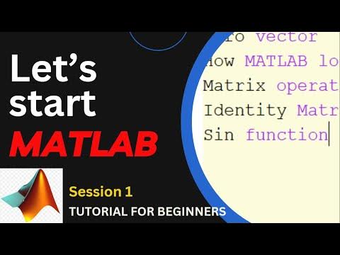 MATLAB how to write vector and matrix Basic command and script write ...