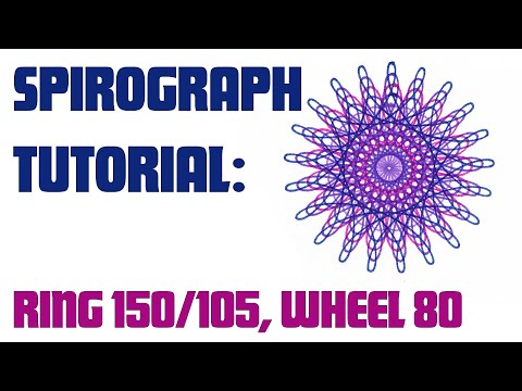 How To Spirograph: Wheel 80 in Ring 150/105