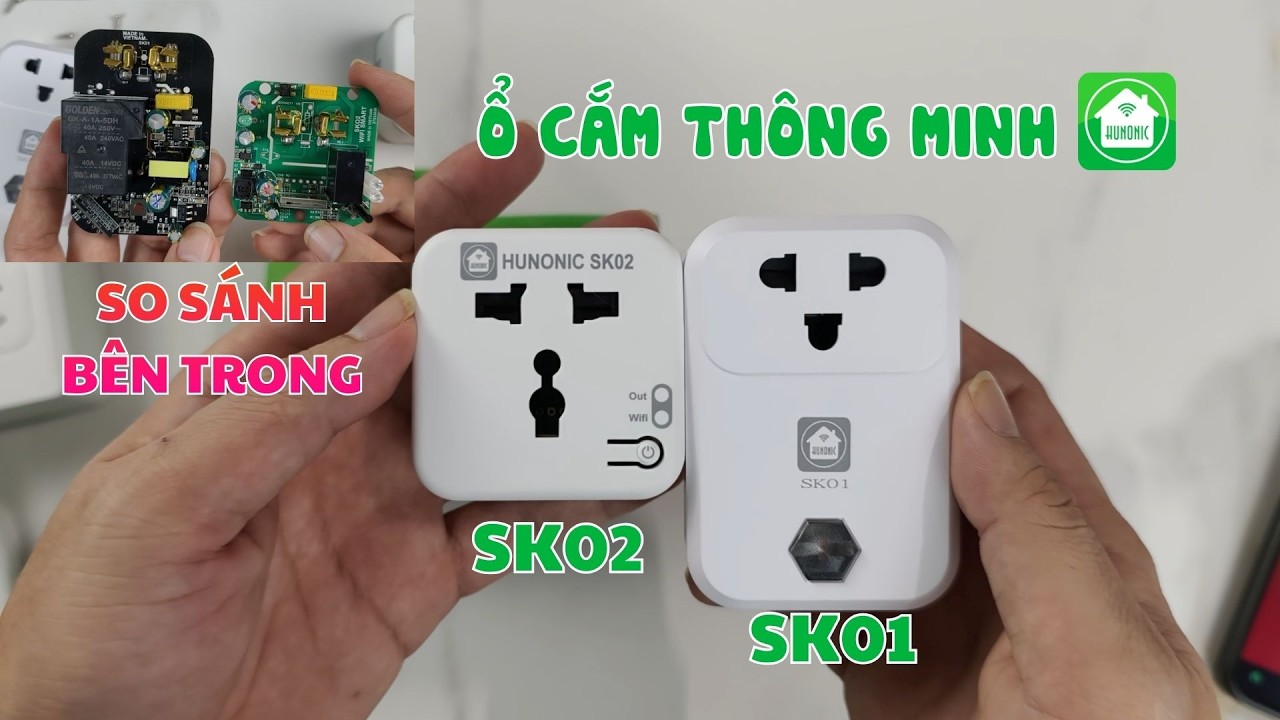 Ổ cắm thông minh Hunonic SK01 SK02