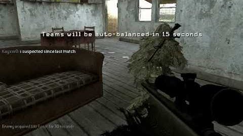 Call of duty 4 Sniper fail + No scope