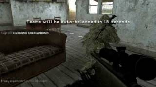 Call of duty 4 Sniper fail + No scope