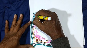 Border and corner design for students project khata. SUBRATA ART.