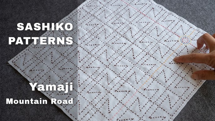 Sashiko Patterns | Yamaji: A Traditional Japanese Embroidery Design - YouTube sashiko-patterns-yamaji-a-traditional-japanese-embroidery-design-youtube