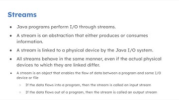 Input Output-1 byte and character streams