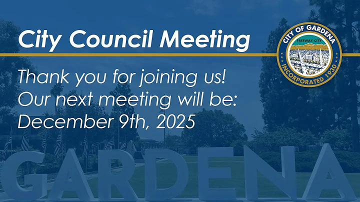 City Council Meeting - November 18, 2025