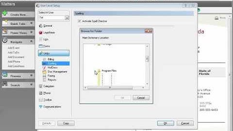 LexisNexis Time Matters Software: Activating Spell Check