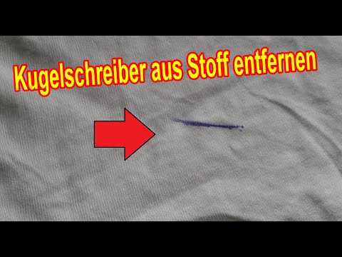 Kugelschreiberflecken aus Kleidung & Stoff entfernen /Kugelschreiber Fleck mit Haarspray wegmachen