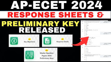 "Alert🚨: AP ECET 2024 Response Sheets 📋& Preliminary Key Released"