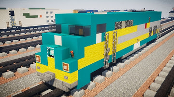 Minecraft VIA Rail P42DC Locomotive Train Tutorial