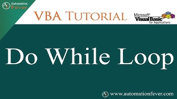 VBA Do While Loop | Excel VBA Tutorial in Hindi