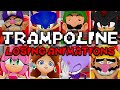 Mario Sonic At The Olympic Games DS All Trampoline Losing Animations 